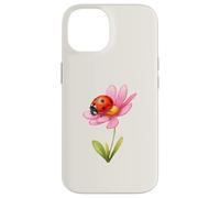 Lucky Ladybug Pink Flower Garden Spring Aesthetic Case for iPhone 14