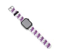 Lucky Lettering Phrase Silicone Watchband Compatible with IWatch Classic Replacement Strap Soft Wristbands for Men Women 42mm/44mm