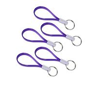 Lucky Line 3" Key Loop Keychain, Purple, 5 Pieces