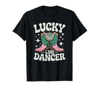 Lucky Line Dancer Shirt St Paddys Boots Women Tee T-Shirt