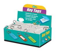 Lucky Line Extra Strength Key Tag with Split Ring; 100 Per Box; Clear (20400)