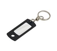Lucky Line ID Tags with Swivel, Black, Pack of 50 (16820)
