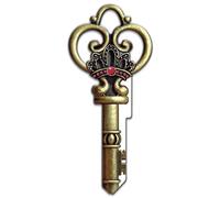 Lucky Line Key Shapes, Medieval Skeleton Key - Blank House Key, KW1/11, 1 Key (B146K)
