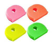 Lucky Line Medium Key Identifier Caps, Standard Size, Assorted Neon Colors, 4 Pack (16506)
