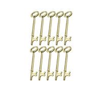 Lucky Line Skeleton Key Warded Locks & Antique Doors, 10 Pack, Notch Tip (87110)