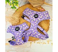 Lucky Little Lavender Daisies Dog Harness - Pet Pooch Boutique - daisie pattern size XS-L (ideal for small dogs) (small)