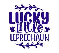 Lucky Little Leprechaun Wall Stickers Paster Paper 42x46.2cm Removable Without Leaving Glue DarkBlue