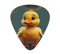 lucky little yellow duck Patterned Guitar Picks - 12-Piece Set with 3 Different Thicknesses, Suitable for Electric and Acoustic Guitars