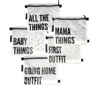 Lucky Love Diaper Organizer Bags, Hospital Bag Essentials, Black and White, Case