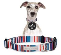 Lucky Love Dog Collars | Cute Girl Collars | Small Medium Large Female Collars | Part of Purchase Donated to Rescue (Medium, Linus - Collar)