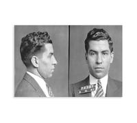 Lucky Luciano Mugshot Canvas Art Poster And Wall Art Picture Print Modern Family Bedroom Decor Unframe 12x18inch(30x45cm)