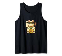 Lucky Maneki Neko - Japanese Fortune Waving Cat Tank Top