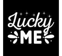 Lucky me Design Wall Decals PVC 57.6x82.6cm Equipped with Transfer Film kit White