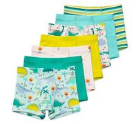 Lucky & Me | Nolan Boy Boxer Brief Underwear | 100% Organic Cotton | 7-Pack, Roarsome, 7-8 Years