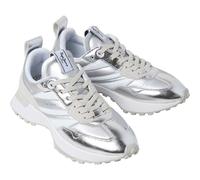 Lucky Metallic Low Top Trainers White