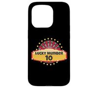 Lucky Number 10 Roulette Wheel Gambling Casino Spin Win Men Case for iPhone 15 Pro