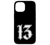 Lucky Number 13 Custom Font Racecar Case for iPhone 15