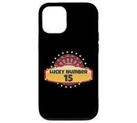 Lucky Number 15 Roulette Wheel Gambling Casino Spin Win Men Case for iPhone 12/12 Pro