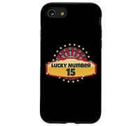 Lucky Number 15 Roulette Wheel Gambling Casino Spin Win Men Case for iPhone SE (2020) / 7/8