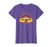 Lucky Number 24 Roulette Wheel Gambling Casino Spin Win Men T-Shirt