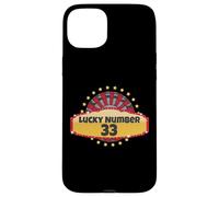 Lucky Number 33 Roulette Wheel Gambling Casino Spin Win Men Case for iPhone 15 Plus