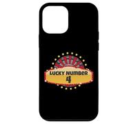 Lucky Number 4 Roulette Wheel Gambling Casino Spin Win Women Case for iPhone 12 mini