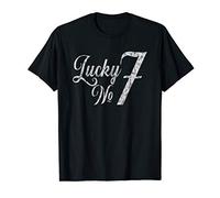 Lucky Number Seven TShirt | No. 7 Vintage Retro Style Tee T-Shirt