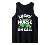 Lucky Nurse On Call St Patrick’s Day Shamrock Tank Top