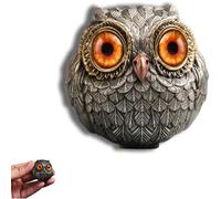 Lucky Owl Mini Owl Statue of the Wise Guardian of Felt, Realistic Owl Animal Figures, Home Decoration Personalised Gifts Lucky Charm (Colour 1.4 x 4 x 4 cm)