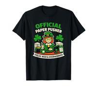 Lucky Paper Pusher Funny Office Worker St. Patrick's Day T-Shirt