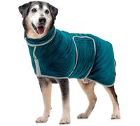 Lucky Paws® UK Dog Drying Coat - Luxurious Double Layer Dog Towel Robe - Dry Your Dogs in Minutes - Ultra Absorbent Drying Robe & Super Soft Dressing Gown (XL, Teal)