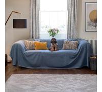 Lucky Paws® UK Luxurious Waterproof Sofa Cover - Robust Waterproof Sofa Throw Blanket Dog Sofa Protector - Waterproof Dog Sofa/Bed/Couch Cover Blanket (Petrol Blue, 200 x 360cm)