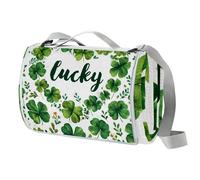 Lucky Picnic Blanket, Extra Large Picnic Mat with Carrying Handle Foldable and Portable 150CM X 145CM,Picnic Camping Blanket for Camping, Park, Garden, Beach, Outdoor