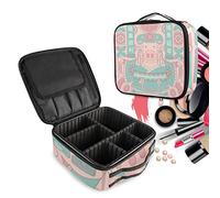 Lucky Pink Pig Make Up Bag Toiletry Case Zipper Makeup Cosmetic Bags Organizer Pouch for Free Compartment Women Girls