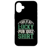 Lucky Pub Quiz Team Leader Costume for Quizmaster Fun Case for iPhone 16 Plus