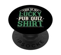 Lucky Pub Quiz Team Leader Costume for Quizmaster Fun PopSockets Adhesive PopGrip