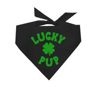 Lucky Pup St. Patrick's Day Dog Bandana (Black, OS 1208)