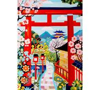 Lucky Puzzles | Jigsaw Puzzles for Adults | Spring Gates of Kyoto