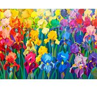 Lucky Puzzles - Rainbow of The Iris - 1000 Piece Jigsaw Puzzle for Adults | Unique and Challenging Puzzle | Perfect for Relaxation & Brain Teasers Artwork Puzzle