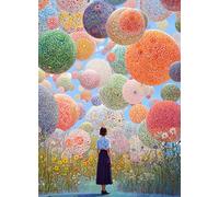 Lucky Puzzles - The Daydream Collector - 1000 Piece Jigsaw Puzzle for Adults | Unique Whimsical Garden Puzzle | Best New Brain Teaser for Adults | Stunning Colourful Artwork Puzzle