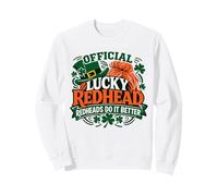 Lucky Redhead St Paddys Day Outfit Irish Ginger Humor Joke Sweatshirt