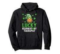 Lucky Respiratory Therapist - Gnome St Patricks Day RT Gifts Pullover Hoodie