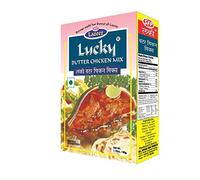 Lucky Rich Butter Chicken Masala - Perfect for Smooth Gravy & Delicious Chicken Curry | All-Natural |Restaurant-Style Taste | No Preservatives | Creamy & Delicious | 50g.x5 [Pack of 5]