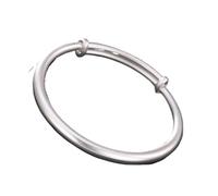 Lucky,S999 Pure Silver Solid Opening Ladies Adjustable Silver for Women Silver Bangle Women's Bracelets