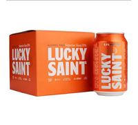 Lucky Saint Alcohol-Free Sparkling Beverage Cans (4 x 330ml) - Refreshing Non-Alcoholic Drink (Lucky Saint Alcohol Free Hazy IPA)