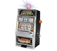 Lucky Sevens Jumbo Slot Machine Casino Toy Piggy Bank Replica with Flashing Lights and Jackpot Sounds