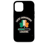 Lucky Shenanigans Loading St Patrick’s Day Funny Shamrock Case for iPhone 12/12 Pro