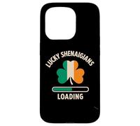 Lucky Shenanigans Loading St Patrick’s Day Funny Shamrock Case for iPhone 15 Pro