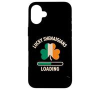 Lucky Shenanigans Loading St Patrick’s Day Funny Shamrock Case for iPhone 16 Plus