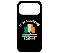 Lucky Shenanigans Loading St Patrick’s Day Funny Shamrock Case for iPhone 17 Pro Max